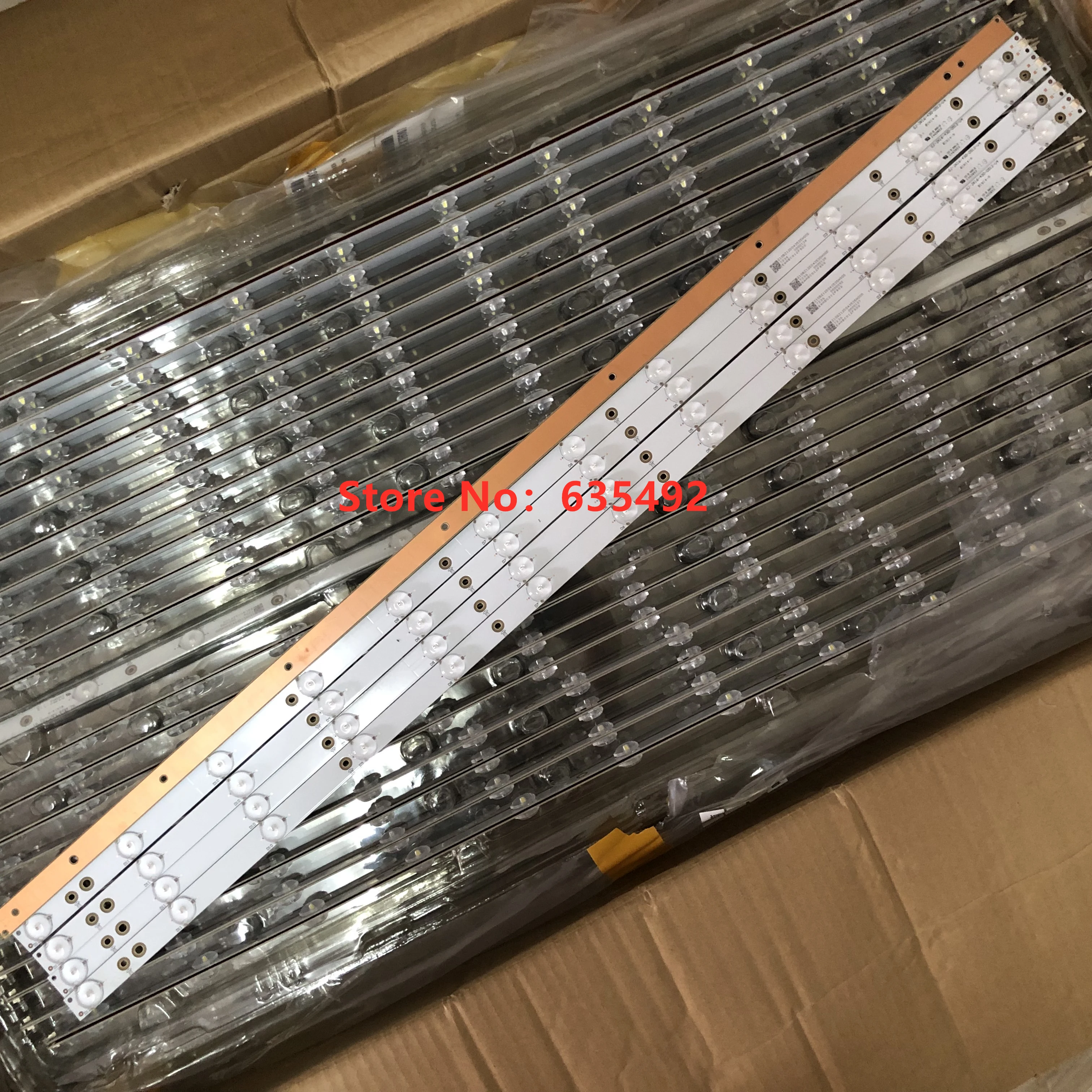 

5pcs LED Strip 12leds LB43014 V0_00 for Ph ilips 43" TV 43PUS6551 TPT430U3 EQLSJA.G 43PUS6501 43PUS6101 43PUS6201 43PUS7202