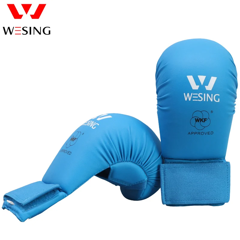 Wesing карате перчатки WKF одобренные Лапы Для с большим пальцем или без большого