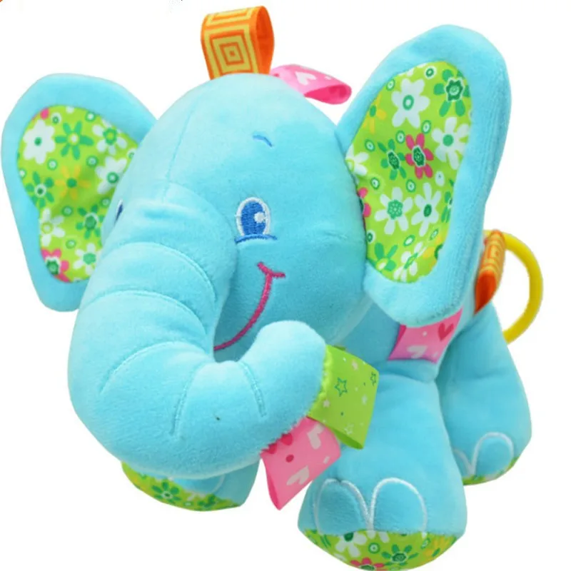 On Sale mylb 1pcs Animal Elephant in pink Soft Plush Crib Bed Car
