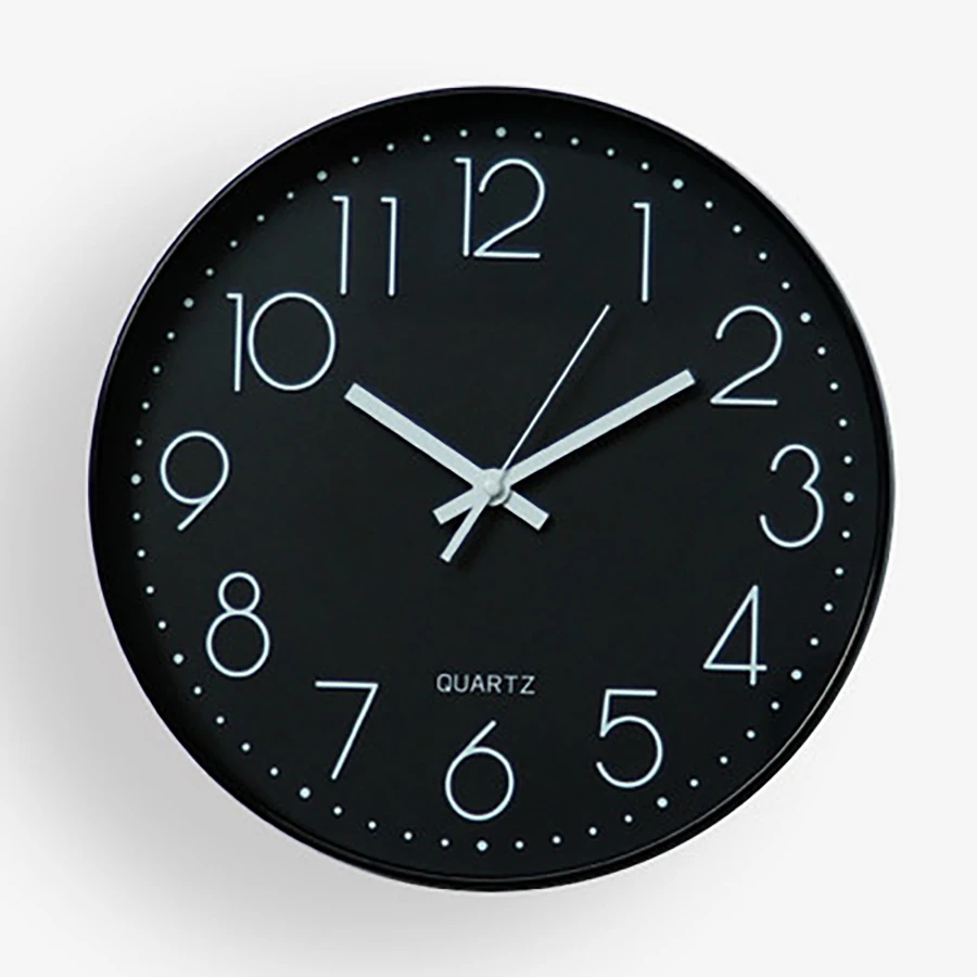 

Decorative Silent Black Big Wall Clock Modern Minimalist Quartz Wall Clocks Creative Nordic Zegar Clocks Wall Home Decor 50w109