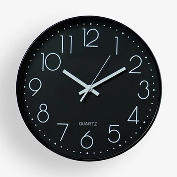 

Decorative Silent Black Big Wall Clock Modern Minimalist Quartz Wall Clocks Creative Nordic Zegar Clocks Wall Home Decor 50w109