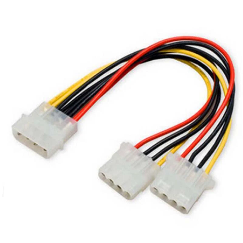 Conector de Cable de ordenador IDE uno dividido en dos cables de alimentación de chasis, Cable alimentación de disco 4P, 10 Uds.|computer cable|ide connectorcomputer cord - AliExpress