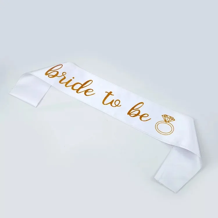 6 шт./партия, с надписью "Bride to be" девичник "одинарный плечевой ремень Свадебное предложение девичник курица украшения, товары для вечеринки