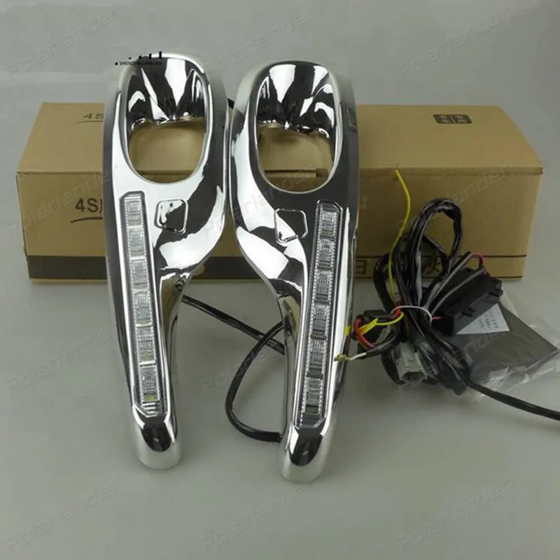 

auto fog lamps Car styling daytime running lights for H/onda F/it 2011-2013