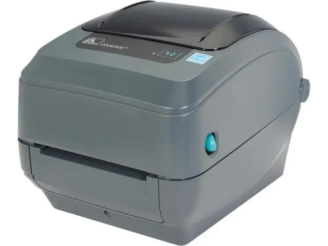 الأصلي العلامة التجارية الجديدة زيبرا جديد المنتج GX430t الحرارية نقل سطح المكتب طابعة باركود عالية السرعة طابعة 300dip USB + إيثرنت