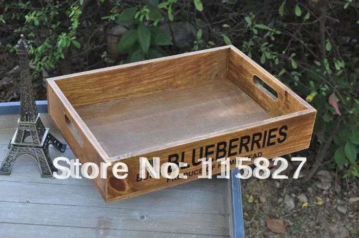

Min order$20(mixed items) Wooden plate Wooden tray holder Fruit Plate Home Storage basket Wooden food Dish