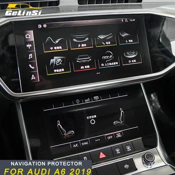 

For Audi A6 2019 Car Styling Dashboard Navigation Screen Protector Film Cover Trim Sticker Interior Accessories