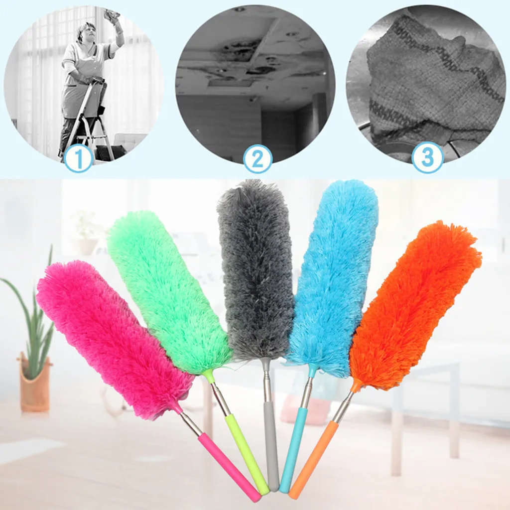 

Retractable Clean Brush Soft Duster Brush Anti Dusting Brush Home Cleaning