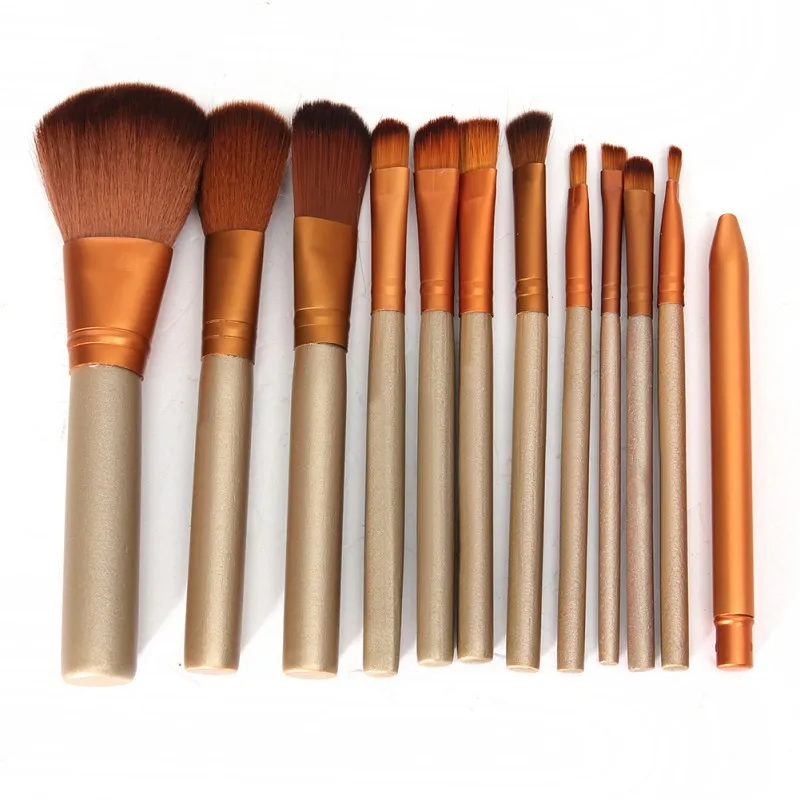 2019 12 Pcs/lot Make Up Brushes Set Foundation Golden Face &Eye Powder Blusher Professional Cosmetics 2019 12 Pcs/lot Make Up Brushes Set Foundation Golden Face &Eye Powder Blusher Professional Cosmetics