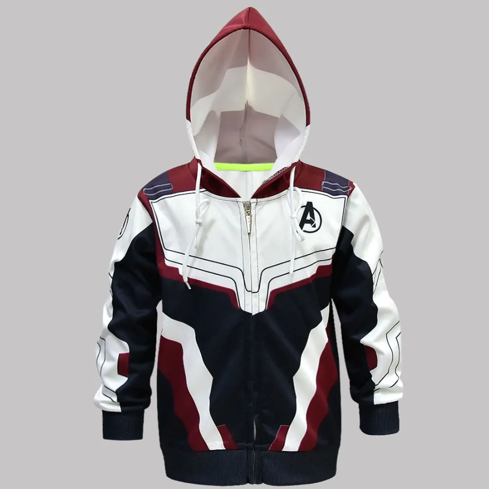 2019 HOT Movie Avengers Endgame Quantum Realm Sweatshirt Jacket Advanced Tech Hoodie Cosplay superhero Costumes Iron Man Hoodies