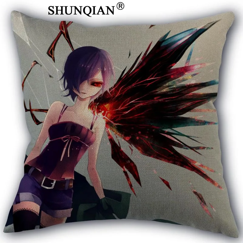Одежда с надписью «tokyo ghoul Подушка Чехол персональная нестандартная печати декоративное хлопковое белье Наволочка 45x45 см с одной стороны A1017