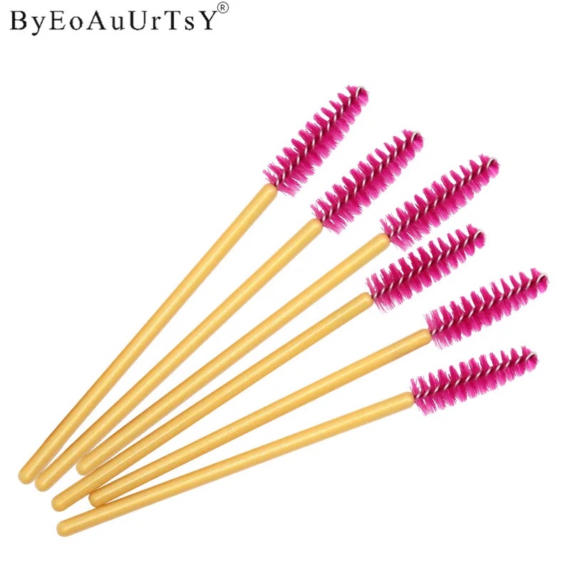 50pcs Disposable Eyelash Brush Mascara Wands Applicator Eyelash Comb Makeup Brushes Individual Lash Removing Swab Micro Brush    (15)