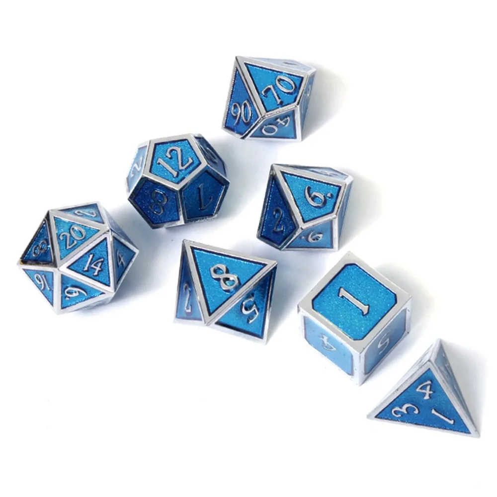 Chengshuo игральные кости dnd Металлический Набор для ролевых игр polyhedral d20 8 оптовая