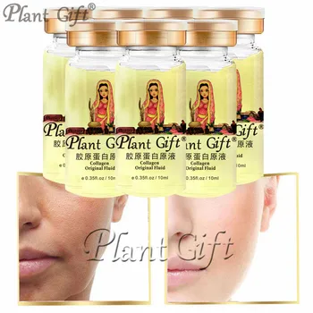 Plant Gift Collagen Original Fluid Increases Skin's Elasticity And Shine, Making Skin Firmer 10ml*7pcs