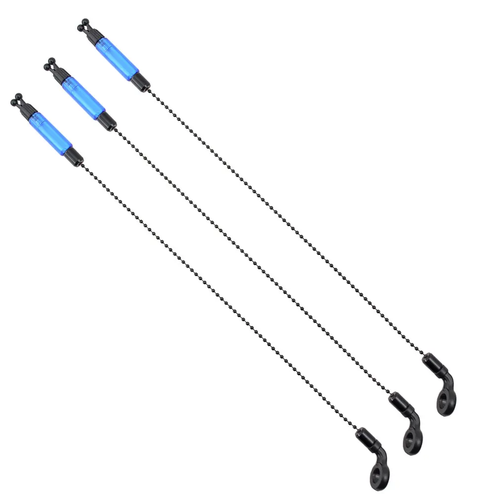 Alarmes de Pesca com 3pcs Borracha Terminada Carpa Pesca Mordida Alarme Swinger Define 3 Pçs Swingers Cor Azul 8 Cheap Ferramentas de pesca