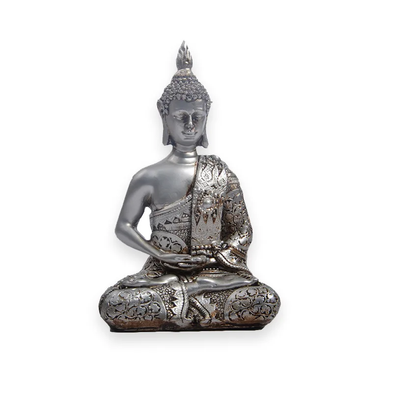 Буддизм украшение Будда Статуэтка этатагата статуя Таиланд Йога Мандала Будда скульптуры Смола ремесло Статуэтка Будда Амитабха