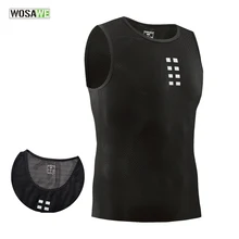 WOSAWE Ultra-thin Cycling Vest Base Layer Sleeveless Underwear Bike Mesh Breathable Shirts Compression Sports Bicycle Jerseys цена WOSAWE Ultra-thin Cycling Vest Base Layer Sleeveless Underwear Bike Mesh Breathable Shirts Compression Sports Bicycle Jerseys цены онлайн