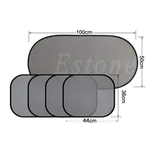 Новинка, высокое качество, 5 шт., экран, сетка, солнцезащитный козырек, покрытие для автомобиля, боковое, заднее стекло, УФ Защита