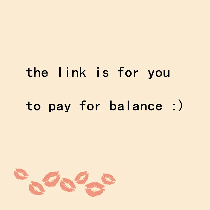 

Link to Pay Shipping Fee or Other Extra Fee Making Up Product Cost