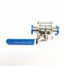 Подходит 51 мм Труба OD x " Tri Clamp полный порт 3-PC Шаровой Клапан SUS304/316L нержавеющая сталь Homebrew пиво