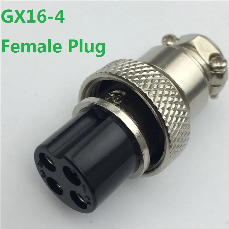 1pcsGX164PinFemaleCircularAviationPlugDiameter16mmWirePanel