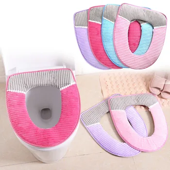 

Bathroom Closestool Seat Cover Soft Cushion Home Decoration Toilet Lid Pad Toilet Seat Cover Warm Thickening toilet accessories