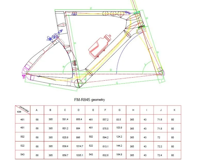 Top High quality tt frame time trial aero frame triathlon carbon bike frame set FM-R845 0 Top High quality tt frame time trial aero frame triathlon carbon bike frame set FM-R845 0