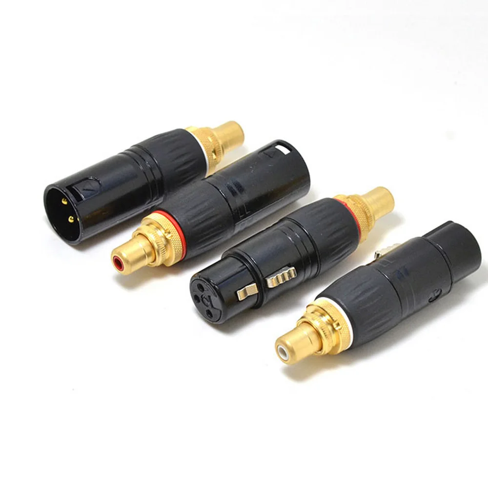

Free shipping XLR Male plug to RCA male Female plug gold plated Conversion plug