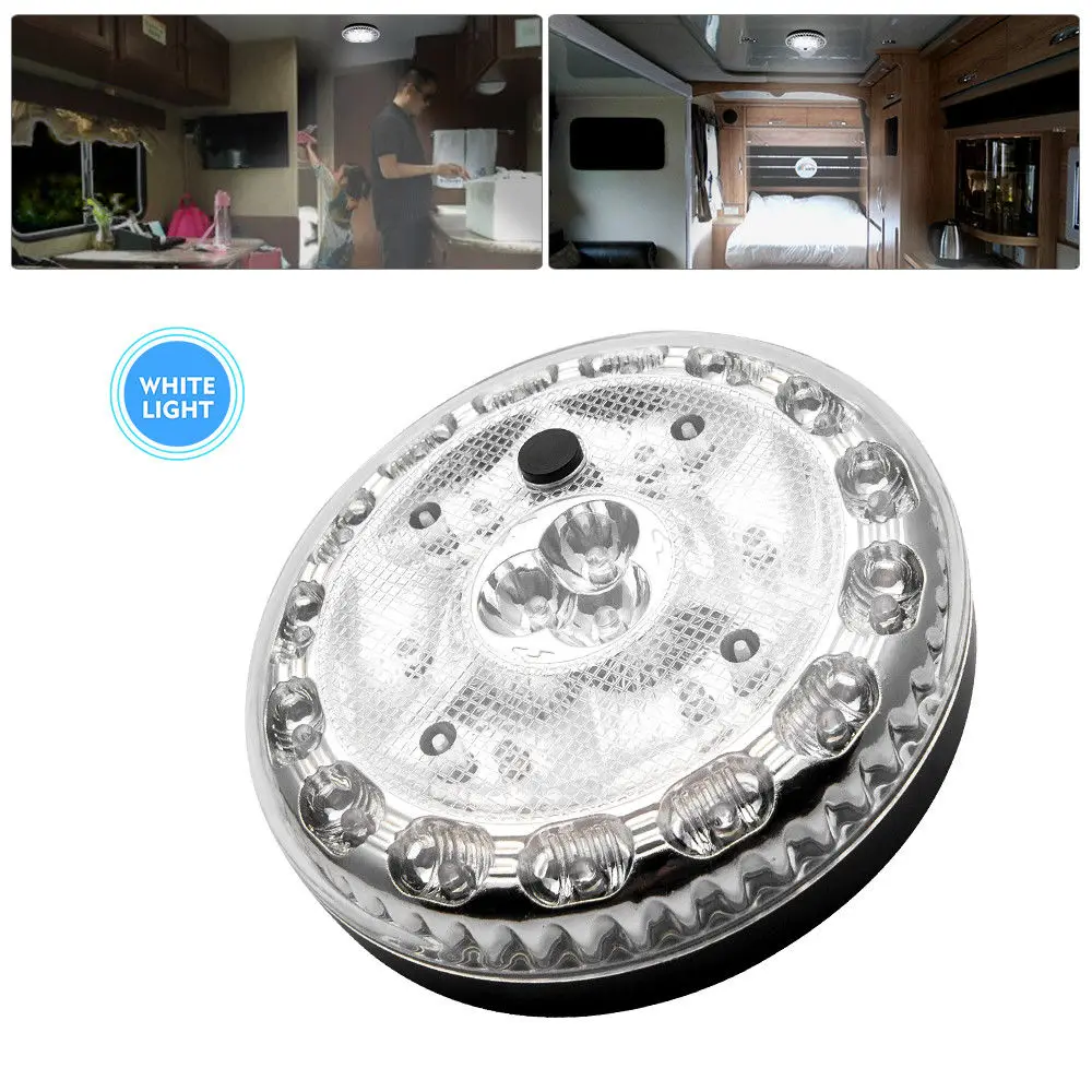 

18 LED White Interior Dome Car Van Caravan Ceiling Roof Vehicle Truck Lights