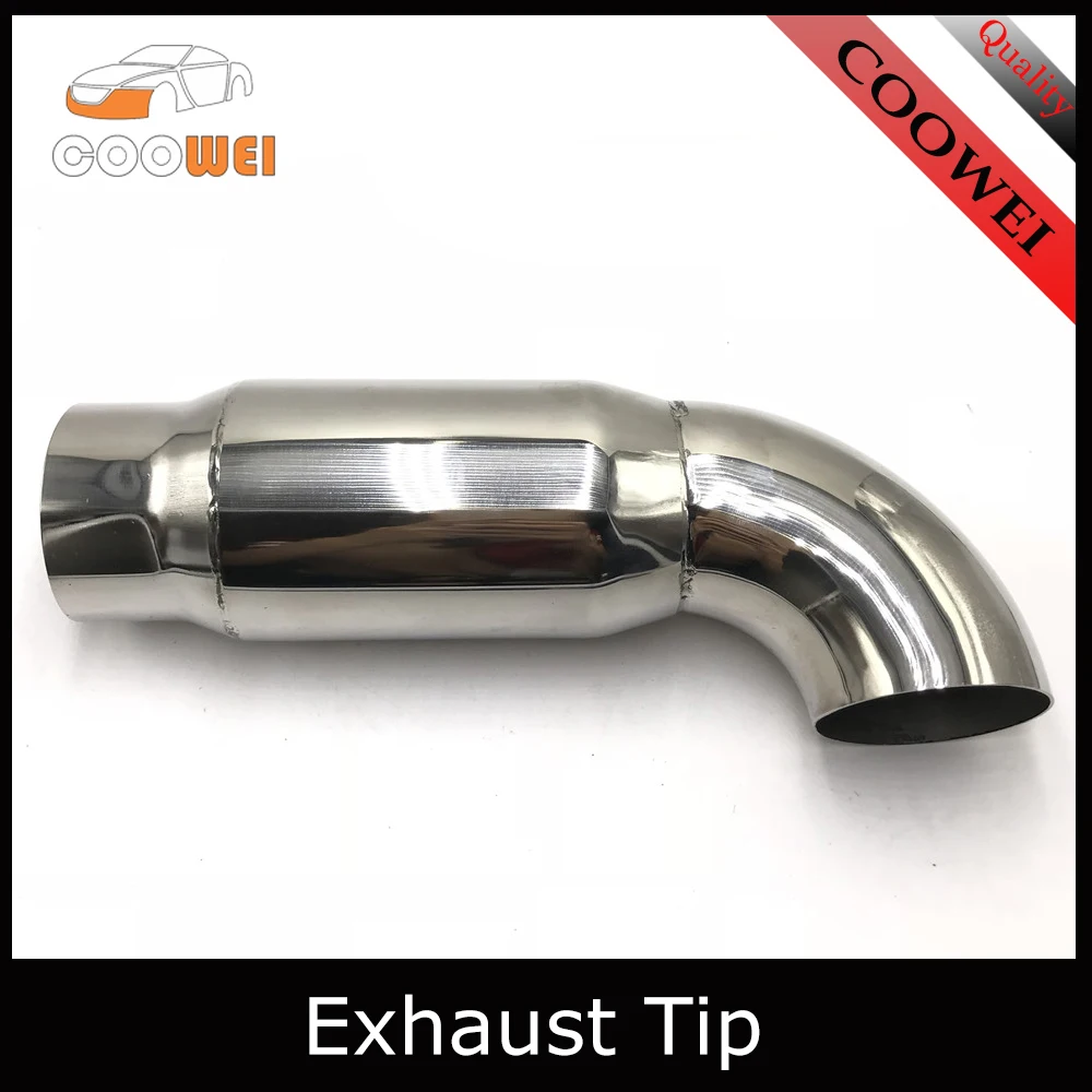 1PCSExhausttipMuffler60MM236InletMufflerTipPipeExhaust