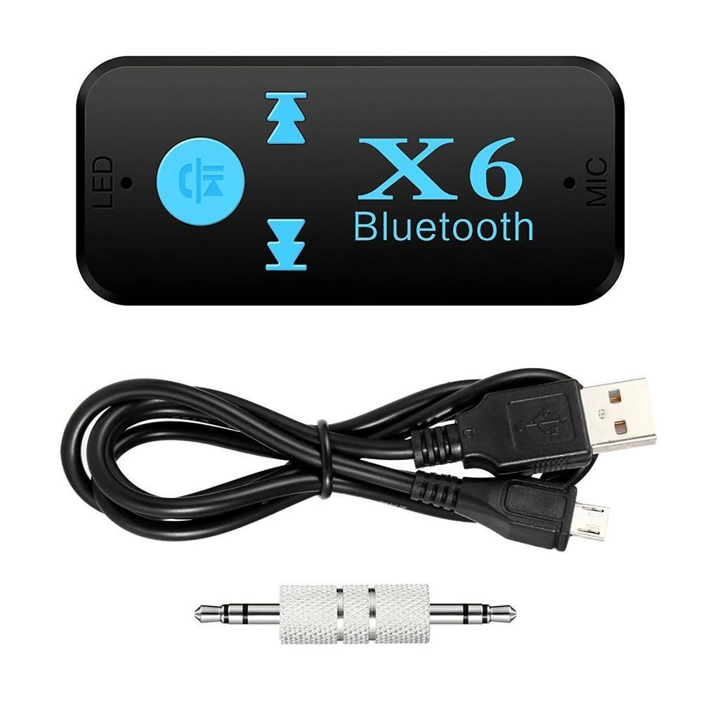 Audio Jack 3.5mm MIC Call 4.1 Adapter Portable TF Card Reader Wireless Bluetooth Receiver 3 In 1 USB Mini X6 | Электроника