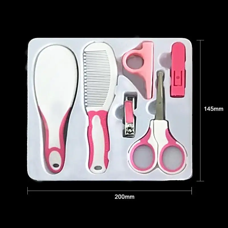 6 шт. Nail Clipper гребень для волос ножницы для ногтей Уход за лошадьми Baby Care Комплекты для здравоохранения