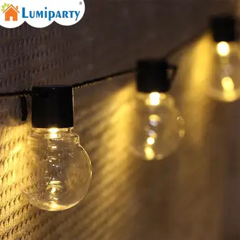 

LED G50 Outdoor Globe String Lights Connectable Christmas Fairy Light Ball Bulb String For Party Garland Wedding Decoration