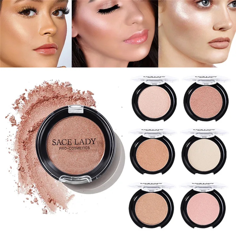

1 Pc Natural Blush Baked Cheek Face Blusher Texture Baked Blush Face Base 6 Colors Mineral Blusher Palette Blush Makeup