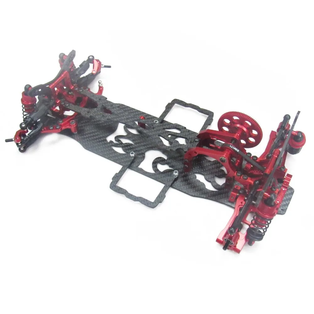 OEM 1/10 сплав и карбон SAKURA D4 RWD Дрифт гоночный автомобиль Шасси Рама кузова Комплект# KIT-D4RWD