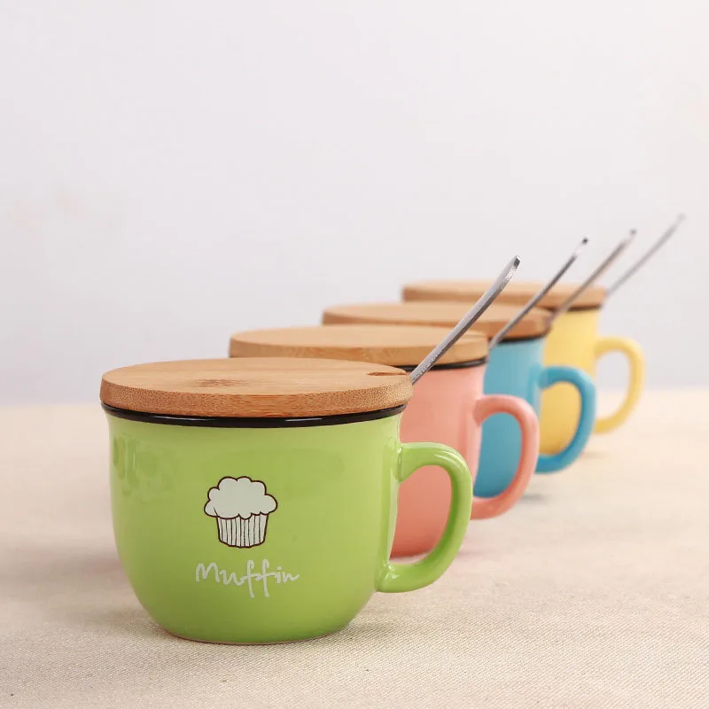 Details about   4/6Pcs Coffee Mug Round Lid Dustproof Leakproof Bamboo Cup Cover Home Easy Clean 