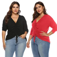 Женская одежда большого размера однотонная Регулируемая разноцветная простая футболка топ с длинными рукавами Новые осенне-зимние товары