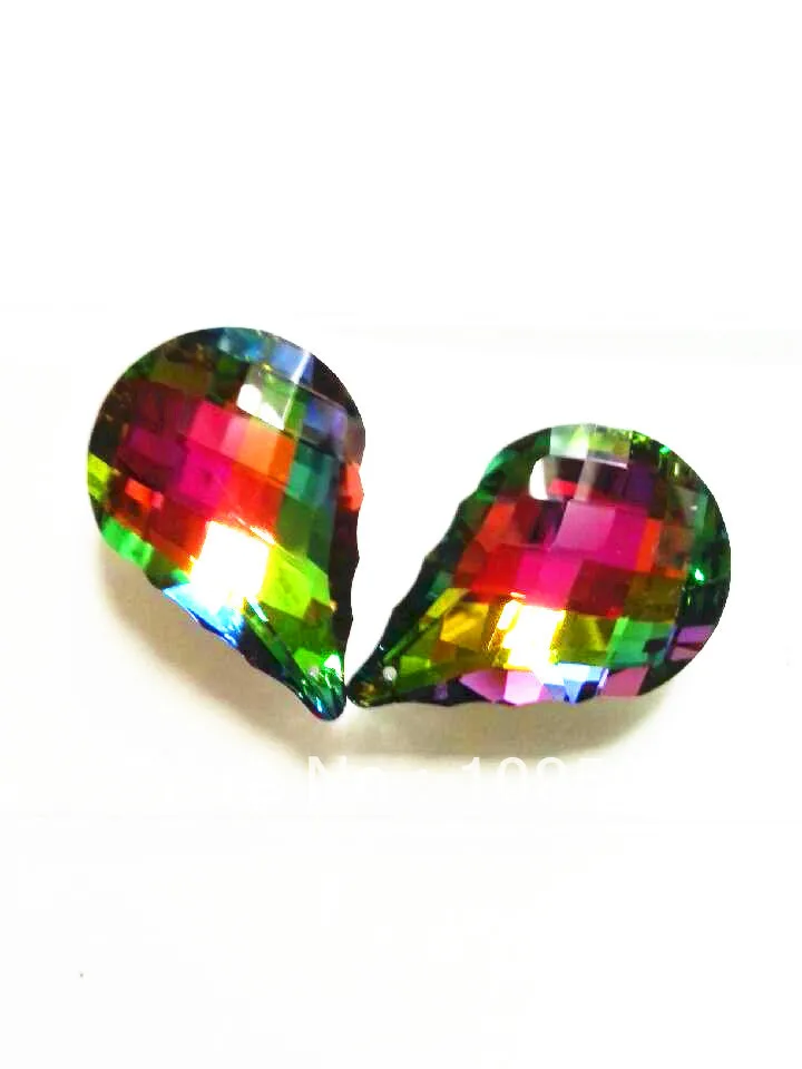 

Free Shipping,112pcs/lot 63mm Multicolored Shinning Chandelier Pendants prisms suncatcher