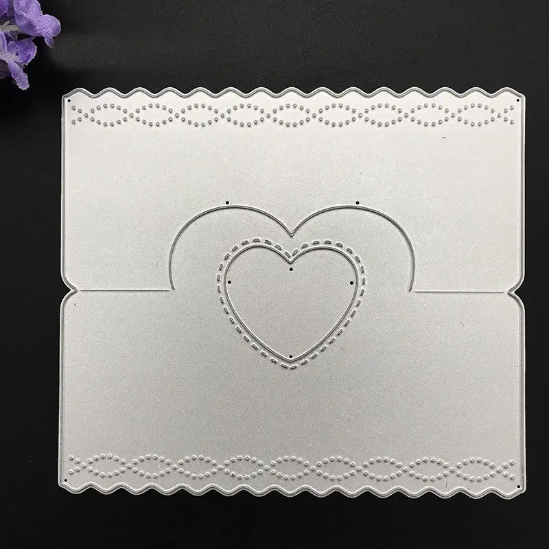 

1pcs Heart Bag Handle Cutting Dies DIY Bag Topper Metal Dies Cutter Stencil for Scrapbooking Embossing Party Card Gift Bags