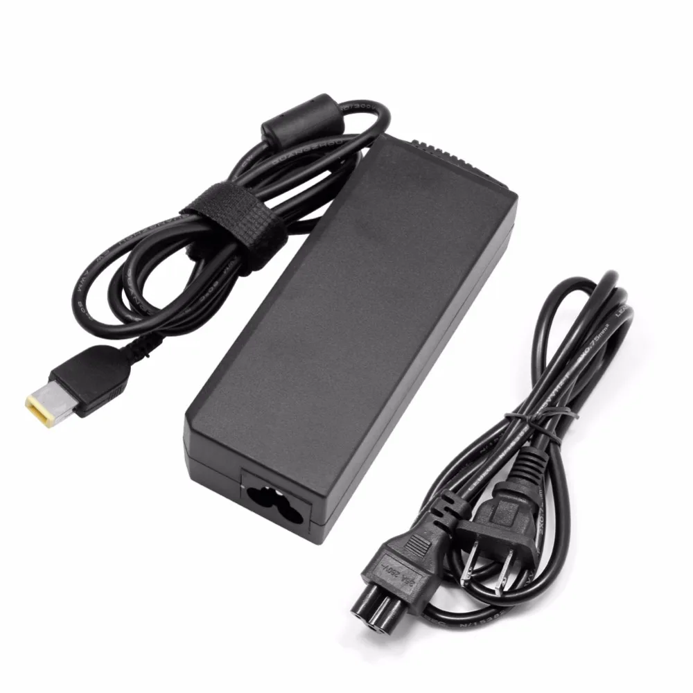 20V 4.5A 90W Square Needle Laptop AC Power Supply Adapter Charger Cable