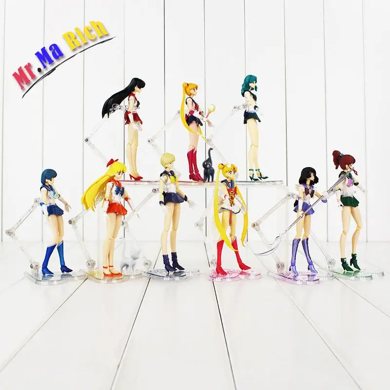 9style рисунок Сейлор Мун игрушка Tsukino Usagi Mars Jupiter Venus Mercury Uranus Pluto Shfguart с коробкой|figure