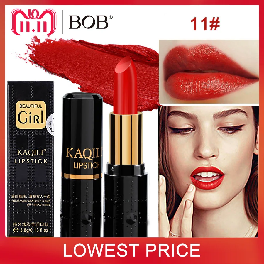 BOB Brand 12 Color Matte Lipstick Matte Lip Gloss Nude Waterproof Long Lasting Cosmetic Makeup Moisturizing Kyliejenner Lipstick