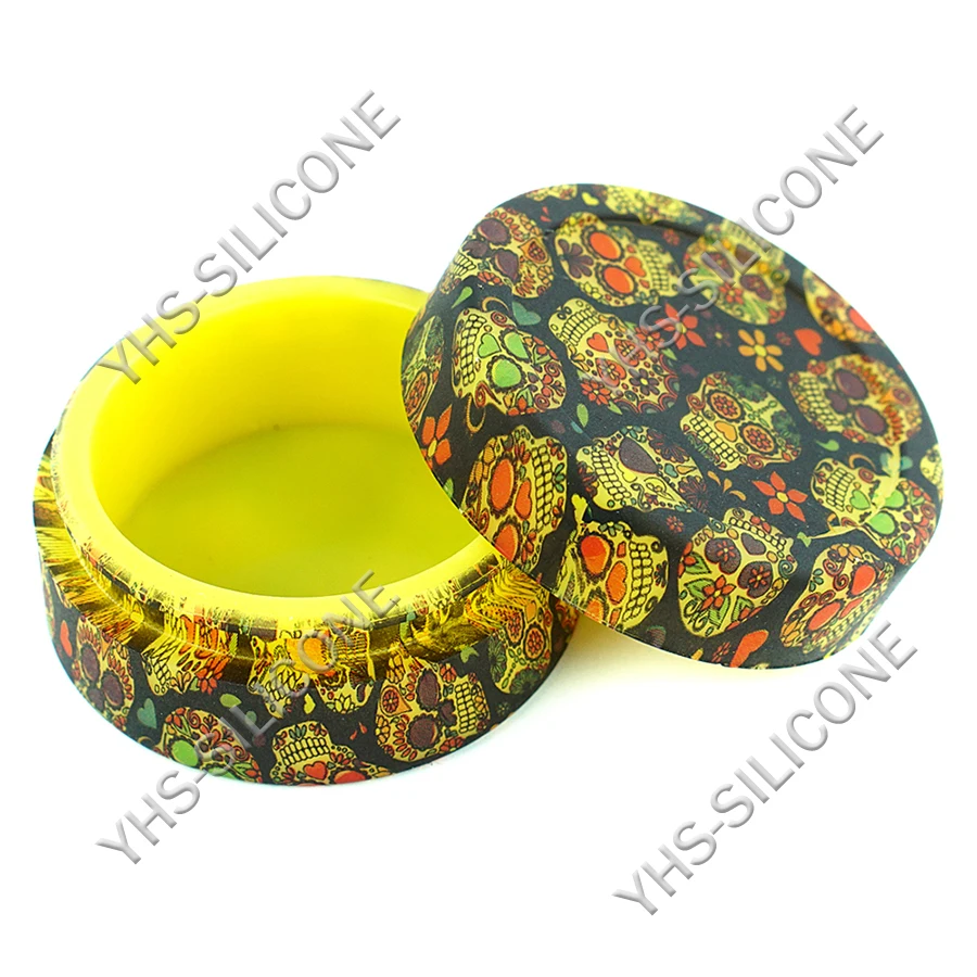 

5ps 22ml silicone Printing wax container silicone jar for oil wax dab cigarette