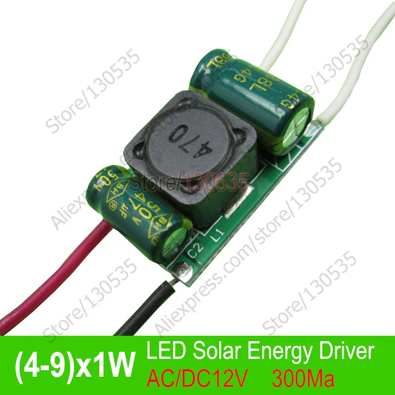 

(4-9)x1W Low voltage input AC/DC12V Built-in constant current Driver Power Supply 300mA solar energy MR16 spotlights