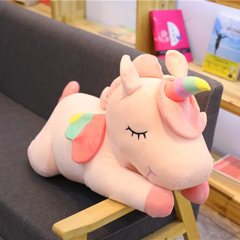 

80cm Lovely Unicorn Plush Toy Stuffed Unicornio Animal Baby Dolls Soft Cartoon Pillow Girl Kids Christmas Gift