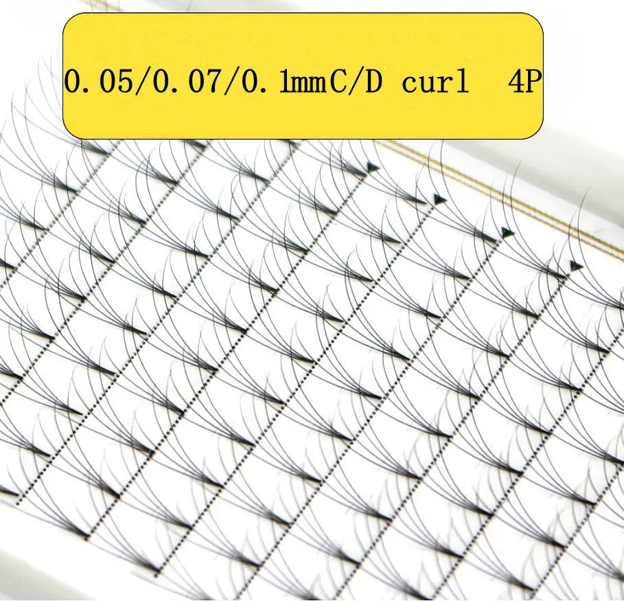 Новинка 0,05/0,07/0,1 C/D локон 3/4/5/6/7/10D объем ресниц короткий стержень синтетические волосы русский объем ресницы предварительно сделанные вентиляторы