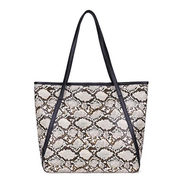 Дизайнерская сумка-тоут, кожаная сумка, женская сумка со змеиным узором, большие сумки с бахромой, модная вместительная сумка-тоут, сумки для женщин