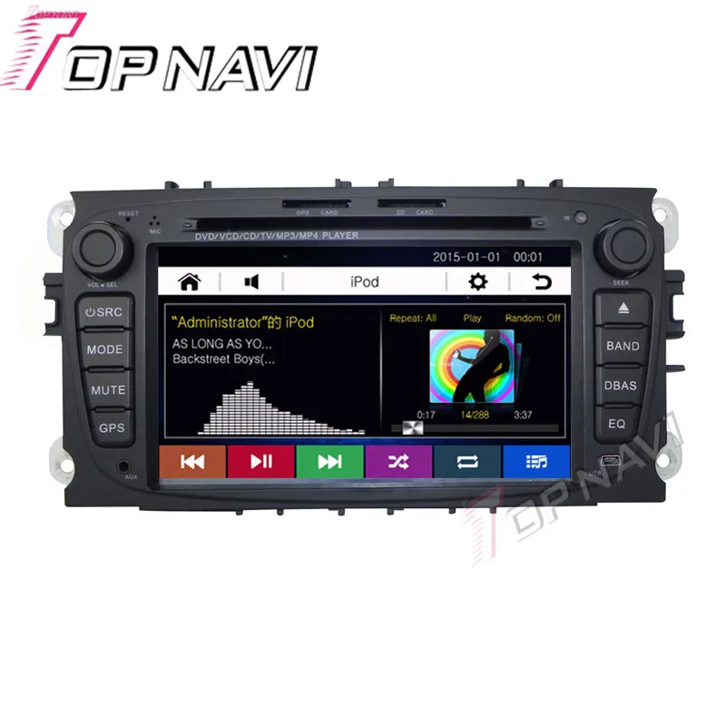 Cheap Topnavi Black 7" Car DVD GPS For Ford Focus/Mondeo/S-MAX/Connec Car Radio Multimedia Audio Stereo In Dash,Wince System 5