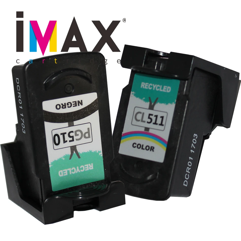 IMAX original body BLACK Color Ink Cartridge PG512 CL511 FOR Canon Printers CA PIXMA IP2700