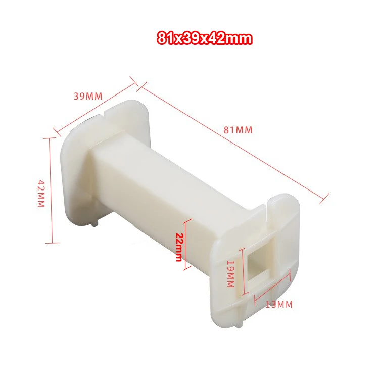 2 шт. квадратный индуктор обмотка рамка усилитель кроссовер бобин проволочная катушка утолщенная индуктивность Скелет# белый - Цвет: 81x39x42mm